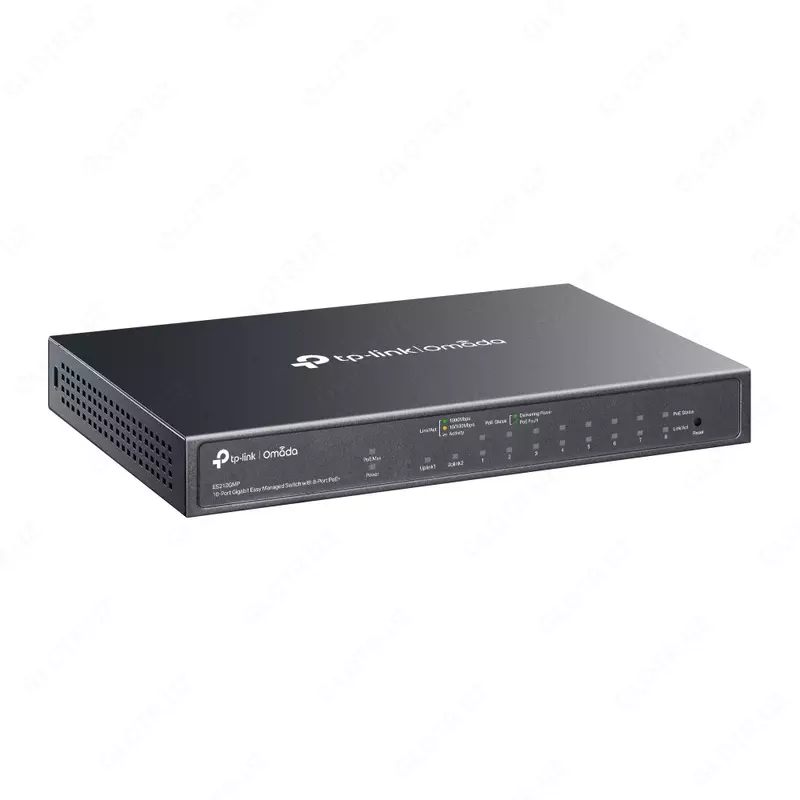 ES210GMP Omada 10-Port Gigabit Easy Managed Switch with 8-Port PoE+