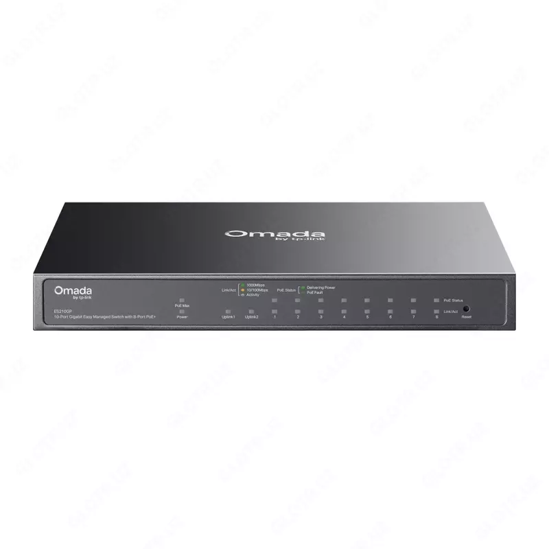  ES210GMP Omada 10-Port Gigabit Easy Managed Switch with 8-Port PoE+ - 