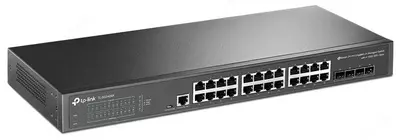 TL-SG3428X-UPS JetStream™ 24-Port Gigabit L2+ Managed Switch with 4 10GE SFP+ Slots and UPS Power Supply