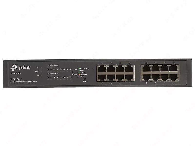  TL-SG1016PE 16-Port Gigabit Easy Smart Switch with 8-Port PoE+ - 
