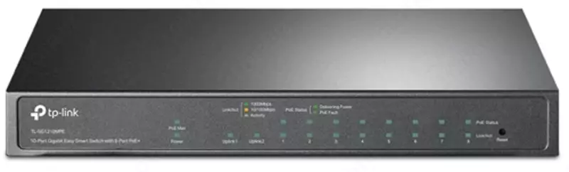 TL-SG1210MPE 10-Port Gigabit Easy Smart Switch with 8-Port PoE+