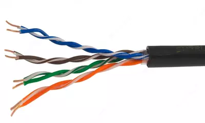 Провод UTP CAT5e наружный (8×0.52 мм) черный — Андижан - 