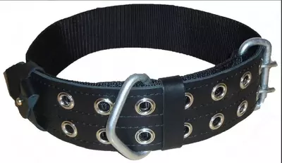 Пояс пожарного с креплением для карабина (350 кг  черный  Россия)