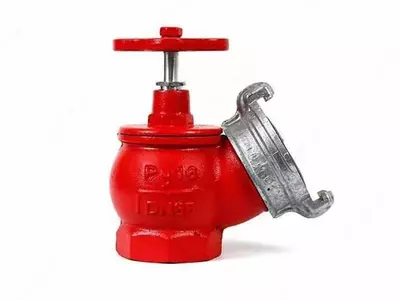   Вентиль ДУ-50 угловой (пожарный кран  чугун  Китай)