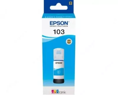 чернила Epson 103 EcoTank Cyan (голубой)