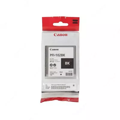 Картридж Canon PFI-102 B черный 130 мл для imagePROGRAF iPF605/iPF750