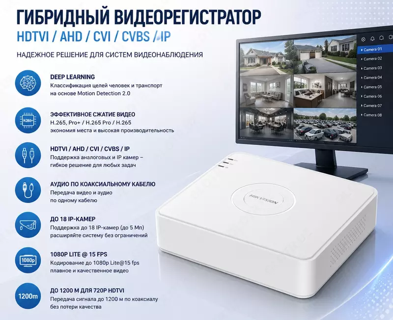 Видеорегистратор DS-7116HGHI-K1(STD)(C)(S)