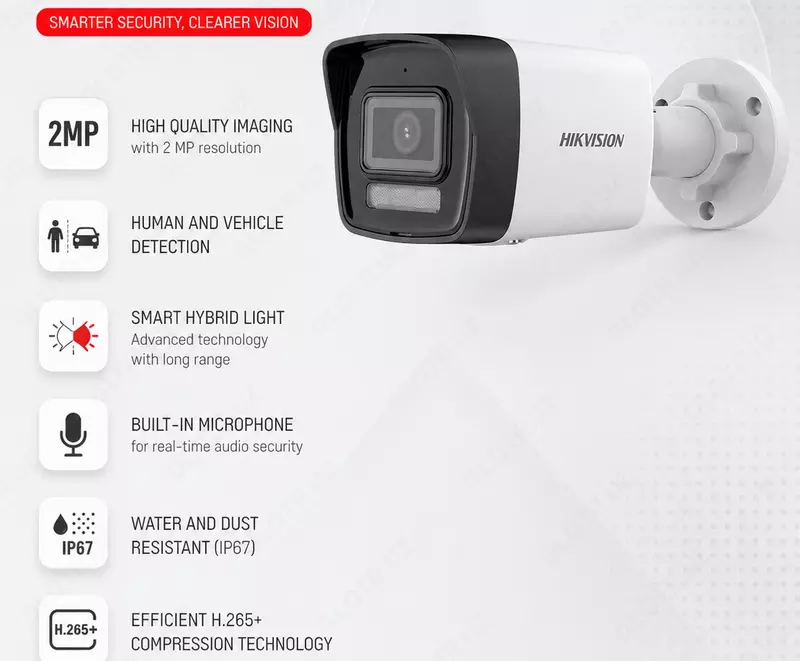 IP videokuzatuv kamerasi DS-2CD1023G2-LIU (2.8mm)