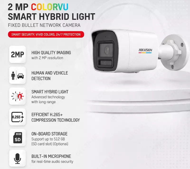 IP камера DS-2CD1027G2H-LIU 2.8MM