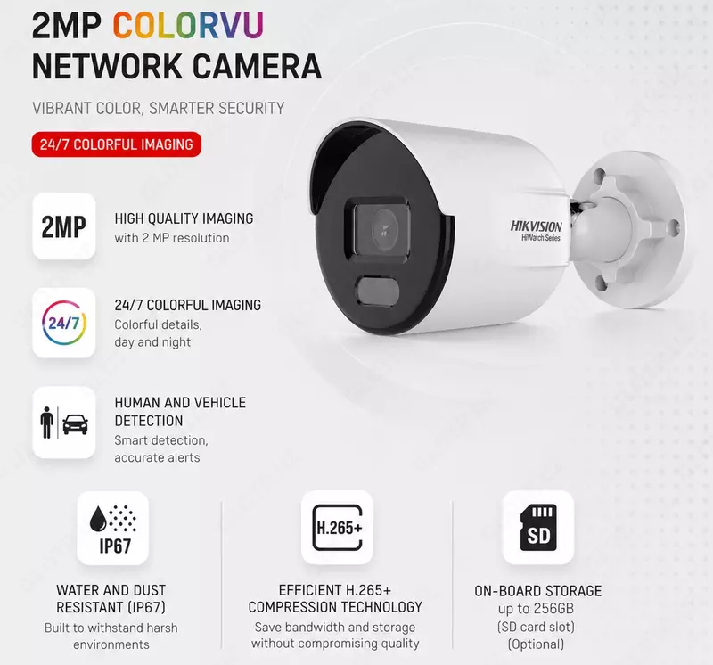 IP камера DS-2CD1027G2-LUF 2.8MM