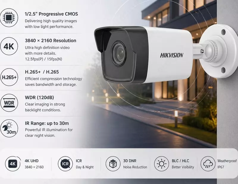 IP камера DS-2CD1083G0-I(2.8mm)(C)(O-STD)