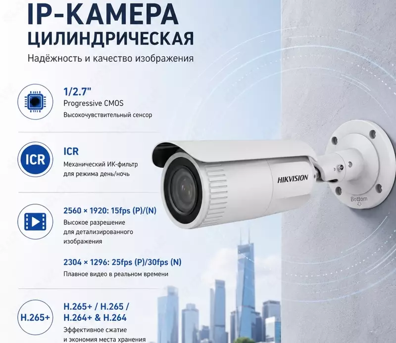 IP камера DS-2CD1653G0-IZ(2.8-12mm)(O-STD)