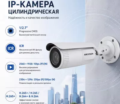 IP камера DS-2CD1653G0-IZ(2.8-12mm)(O-STD)