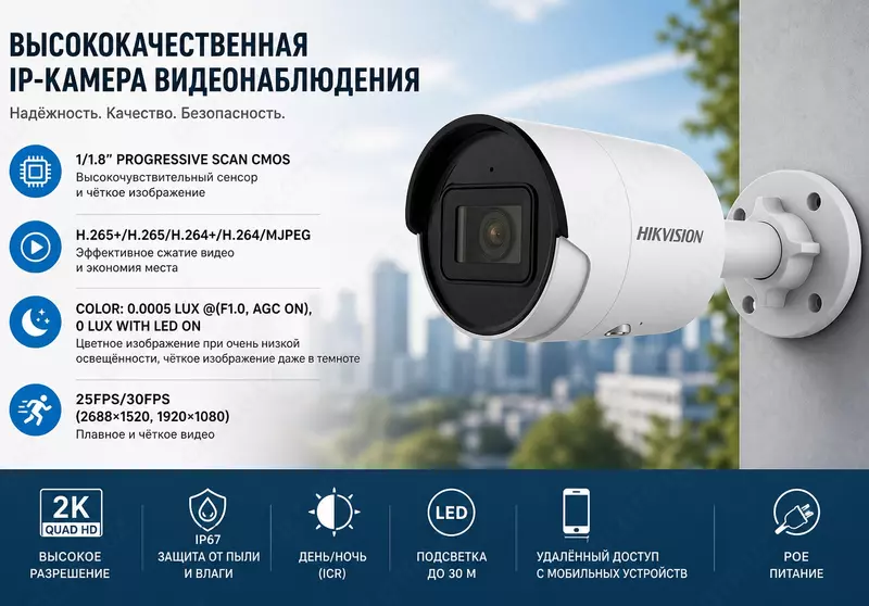 IP камера DS-2CD2047G2-LU/SL(4mm)(C)(O-STD)