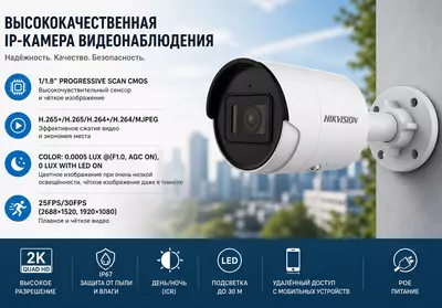 IP камера DS-2CD2047G2-LU/SL(4mm)(C)(O-STD)
