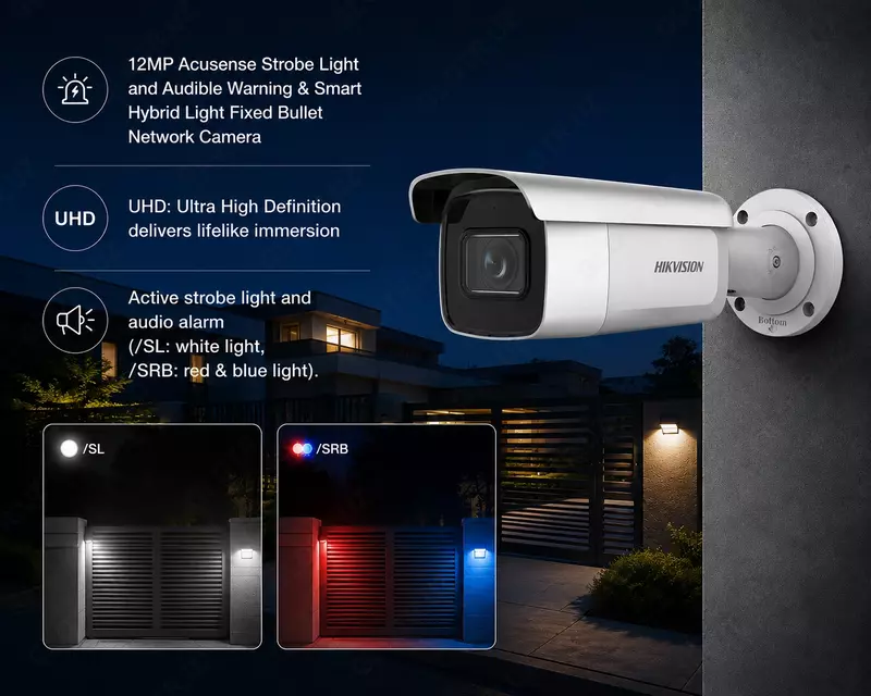 IP камера DS-2CD2T123G2-LIS2UY/SRB(2.8mm)(O-STD)