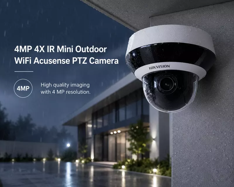Gumbazsimon Wi-Fi PTZ kuzatuv kamerasi DS-2DE2A404IWG1-E/W