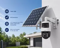 Simsiz quyosh paneli bilan 4G PT kuzatuv kamerasi DS-2DE2C200IWG-K/4G/C09S20 2.8MM