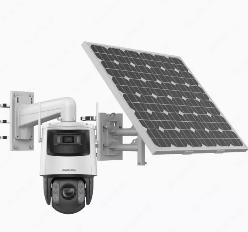   Simsiz quyosh paneli bilan 4G PT kuzatuv kamerasi DS-2DE2C200IWG-K/4G/C09S20 2.8MM