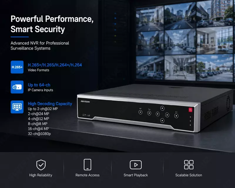 Сетевой видеорегистратор DS-7764NI-K4