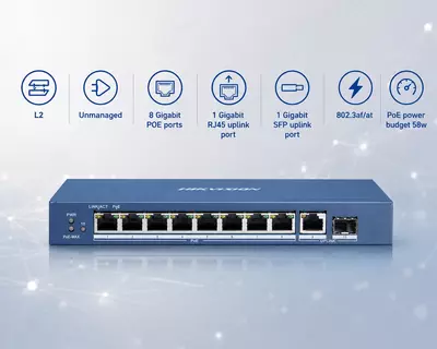 Коммутатор DS-3E0510P-E/M
