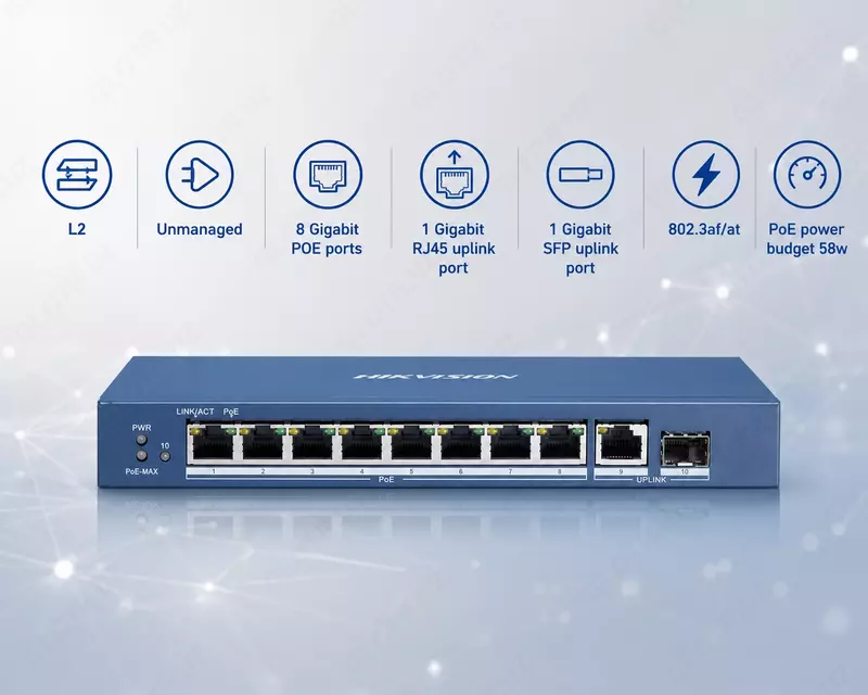 Коммутатор DS-3E0510P-E/M