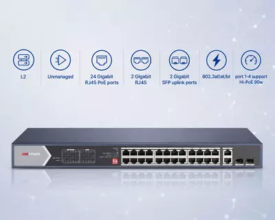 Коммутатор DS-3E0528HP-E