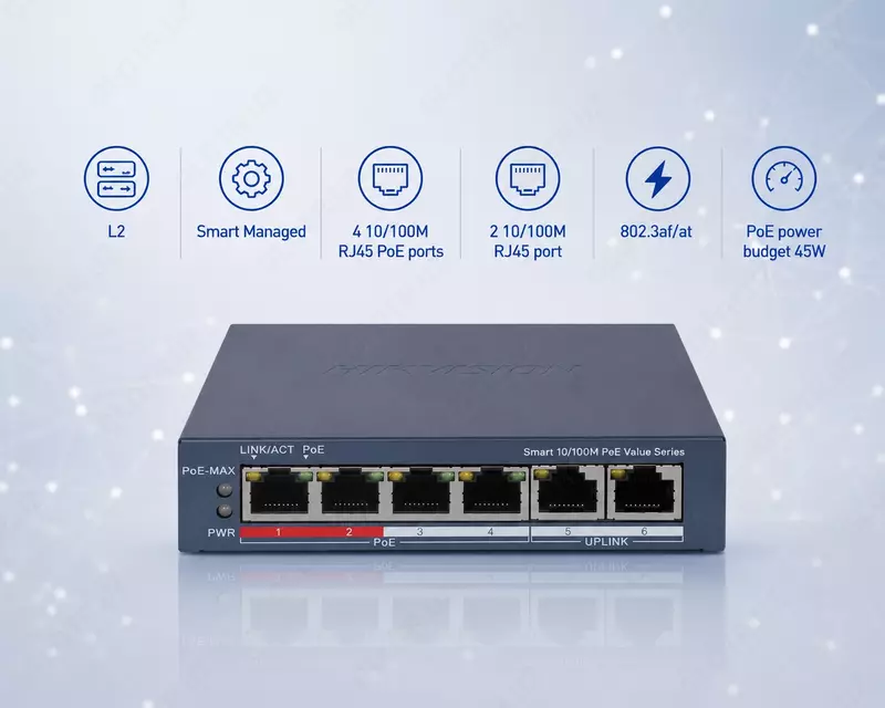 Коммутатор DS-3E1106P-EI/M(O-STD)