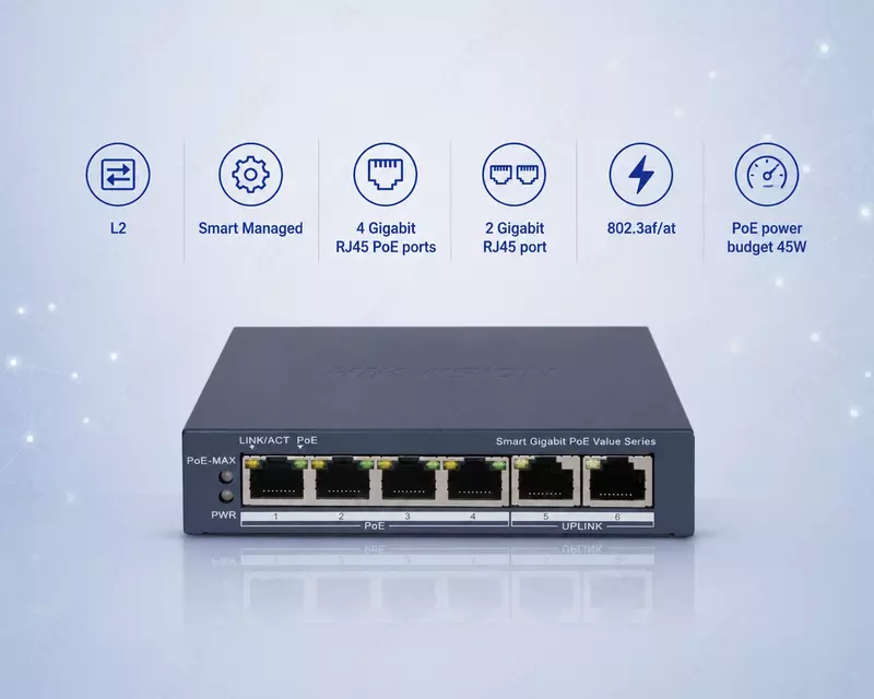 Коммутатор DS-3E1506P-EI/M