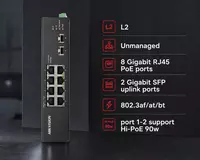 DS-3T0510HP-E/HS sanoat PoE kommutatori