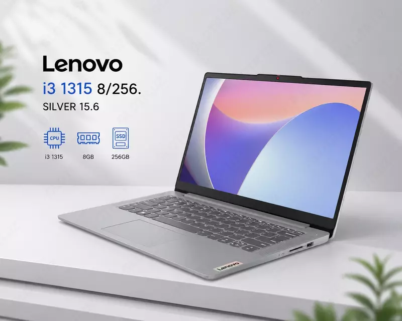 Ноутбук Lenovo i3 1315 8/256. SILVER 15.6