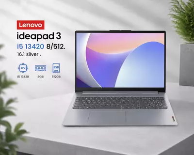 Ноутбук Lenovo ideapad 3 i5 13420 8/512. 16.1 silver