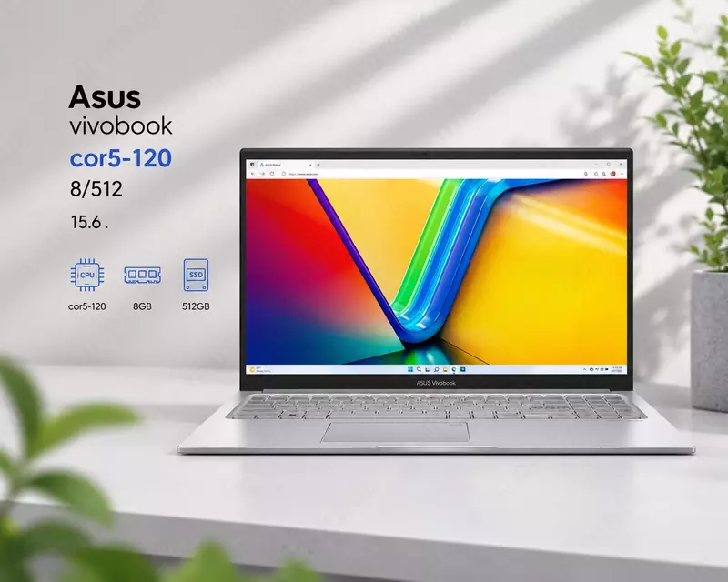 Ноутбук Asus vivobook cor i5-120 8/512 15.6