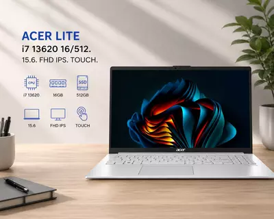 Ноутбук Acer lite i7 13620 16/512. 15.6. Fhd ips