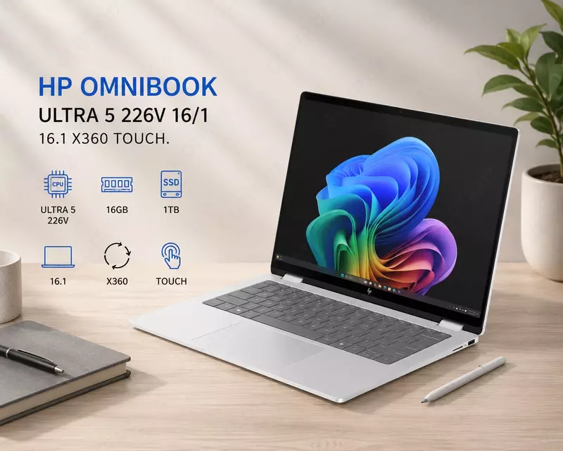 Ноутбук HP omnibook ultra 5 226v 16/1 16.1 x360 touch