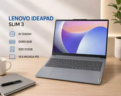 Ноутбук LENOVO IDEAPAD SLIM 3 / I5 13420H / DDR5 8GB / SSD 512GB / 15.6 WUXGA IPS