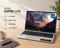 Ноутбук ACER ASPIRE LITE / I7-13620H / DDR5 16GB / SSD 512GB / 15.6 FHD IPS