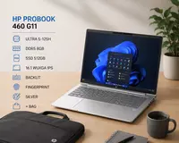 Ноутбук HP PROBOOK 460 G11 / ULTRA 5-125H / DDR5 8GB / SSD 512GB / 16.1 WUXGA IPS / BACKLIT / FINGERPRINT / SILVER / + BAG