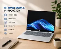 Ноутбук HP OMNI BOOK 5 14-FP0023DX / CORE 7-150U / DDR5 16GB / SSD 512GB / 14. 2K IPS / BACKLIT / TOUCH