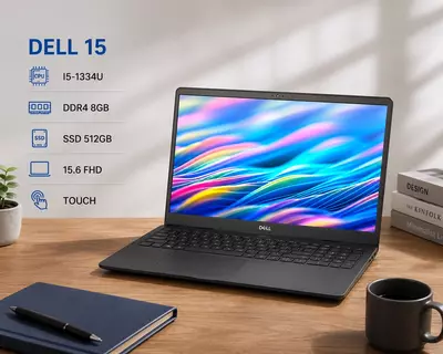 Ноутбук DELL 15 / I5-1334U / DDR4 8GB / SSD 512GB / 15.6 FHD / TOUCH