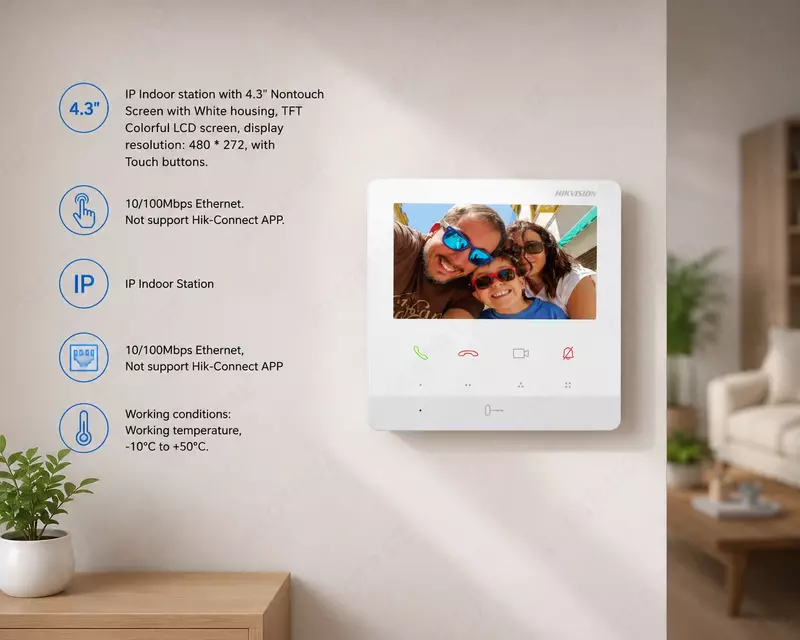 DS-KH6100-E1 White IP video domofoni