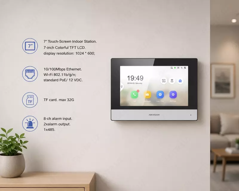 DS-KH6320-WTE1(O-STD) Wi-Fi IP video domofoni
