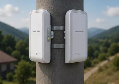   DS-3WF1000-EI-2N(O-STD) комплект уличных беспроводных Wi-Fi-мостов