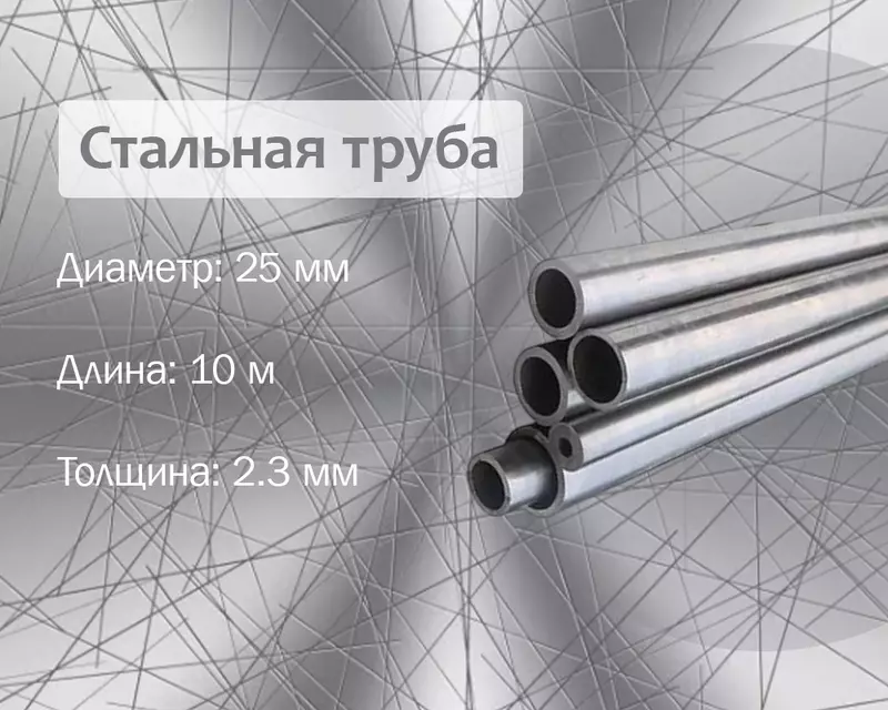 Стальная труба 25х2.3 (20) г/к