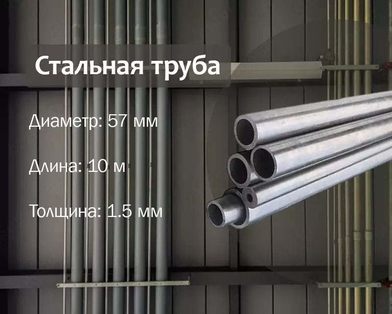 Стальная труба 57х1.5 г/к