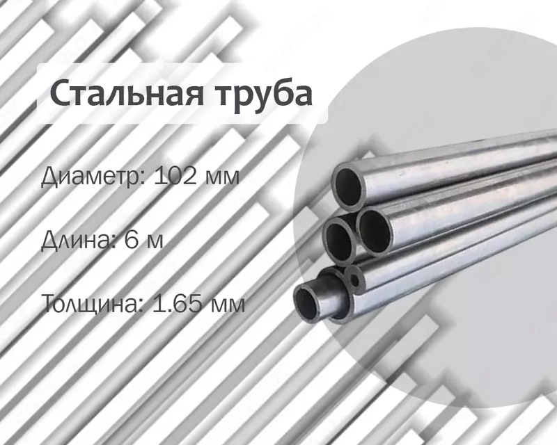 Стальная труба 102х1.65 г/к