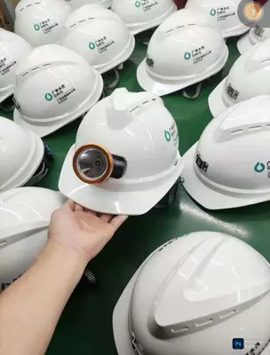 Шахтерская Каска строительная с фонариком (под заказ без фонариком) класс ААА