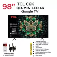 98" TCL QLED 98C6K 4K UHD SMART Google televizor