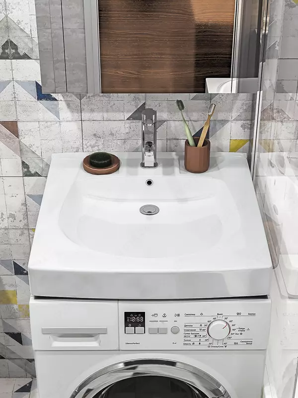 971 000 сум Раковина Santek Пилот 60×60 с кронштейнами и сифоном