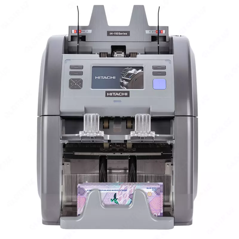 HITACHI 110F — ikki cho‘ntakli ko‘p valyutali banknota saralovchi